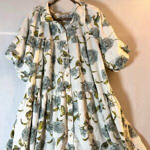 ✨ Dreamy Floral Midi Dress – Anthropologie En Saison 🌸